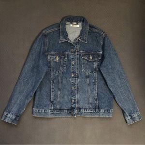Warp + Weft Sea Seattle Jacket in Nitro Wash Denim Blue Jean Classic 100% Cotton